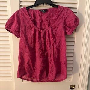 Pink/Maroon French Connection Blouse Size 10